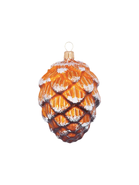 Pomme de pin géante décoration sapin verre soufflé