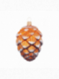 Pomme de pin géante décoration sapin verre soufflé