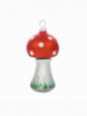 Champignon décoration sapin verre soufflé
