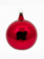 Grosse boule de Noël couleur Bordeaux verre soufflé