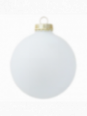 Moyenne boule de Noël givrée verre soufflé