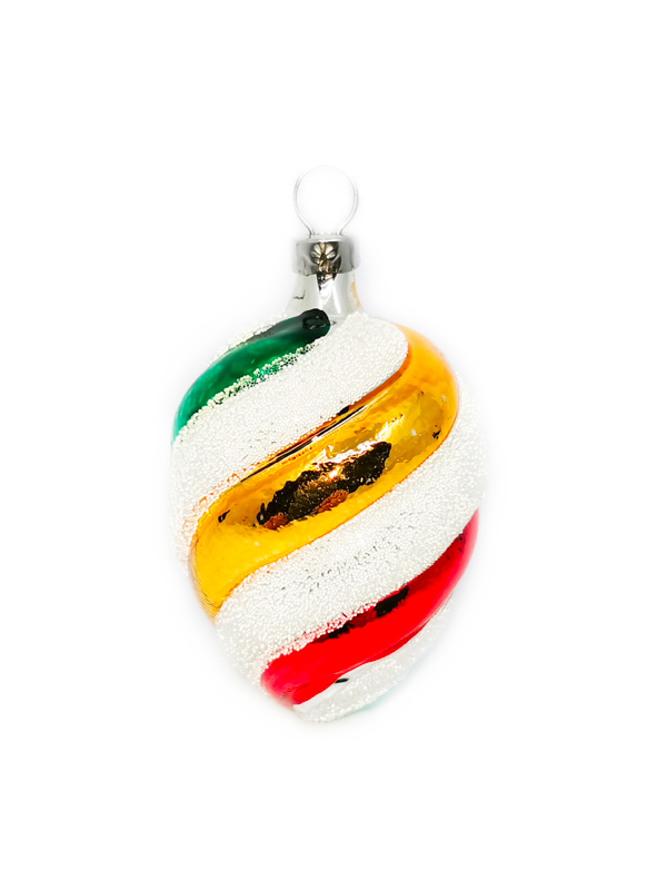 Twist décoration sapin verre soufflé