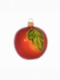 Pomme rouge décoration sapin verre soufflé