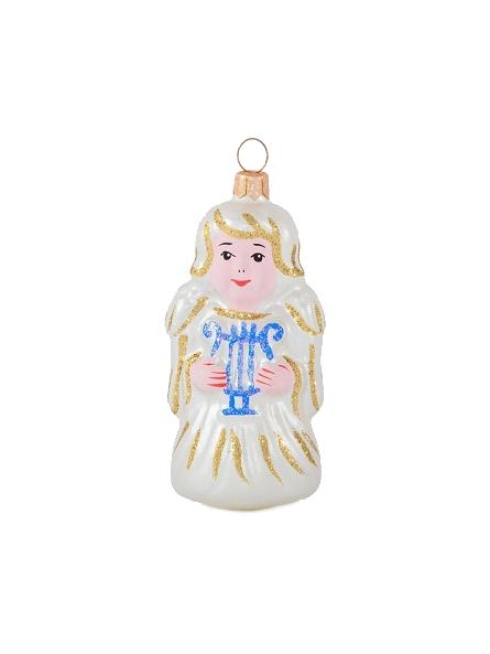 Ange décoration sapin verre soufflé