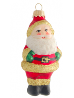 Père-Noël décoration sapin verre soufflé
