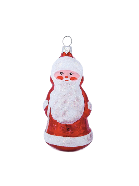 Père-Noël rouge décoration sapin verre soufflé