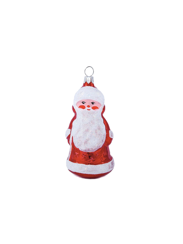 Père-Noël rouge décoration sapin verre soufflé
