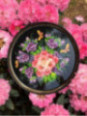 Grand plateau aux fleurs des champs et papillons