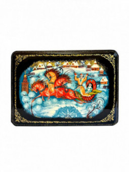 Coffret Palekh La troïka sous la neige
