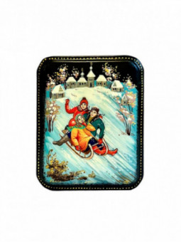 Coffret Palekh La luge