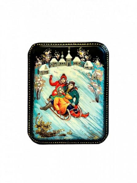 Coffret Palekh La luge