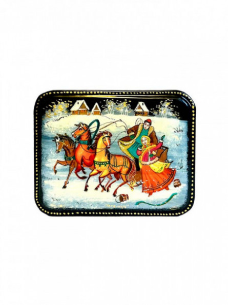 Coffret Palekh Une petite tempête de neige