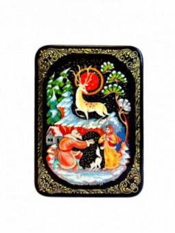 Coffret Palekh Sabot d'argent