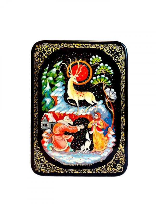 Coffret Palekh Sabot d'argent