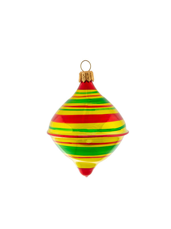Toupie décoration sapin verre soufflé